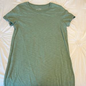 Universal Thread Short Sleeve Cotton T-Shirt Dress - Green